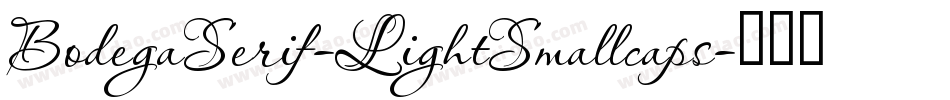 BodegaSerif-LightSmallcaps字体转换