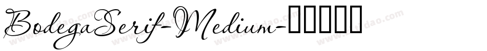 BodegaSerif-Medium字体转换