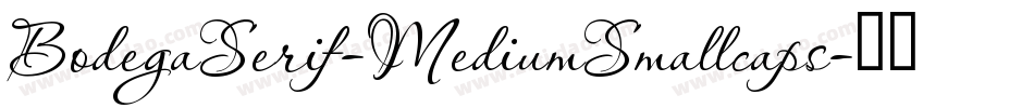 BodegaSerif-MediumSmallcaps字体转换