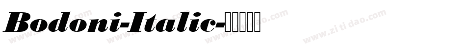 Bodoni-Italic字体转换