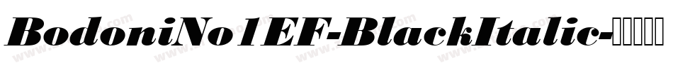 BodoniNo1EF-BlackItalic字体转换
