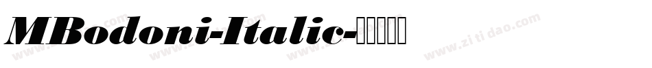 MBodoni-Italic字体转换