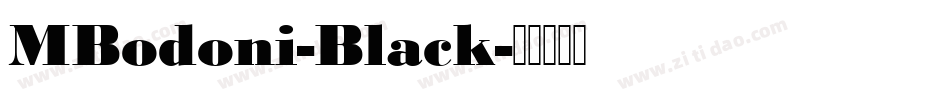 MBodoni-Black字体转换