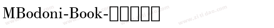 MBodoni-Book字体转换