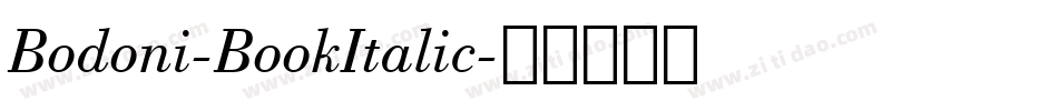 Bodoni-BookItalic字体转换