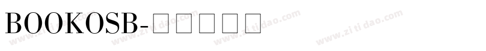 BOOKOSB字体转换