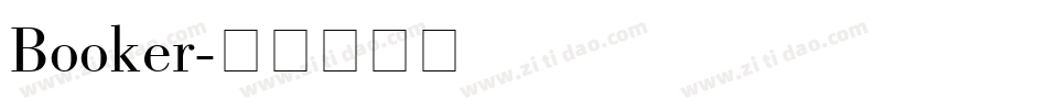 Booker字体转换