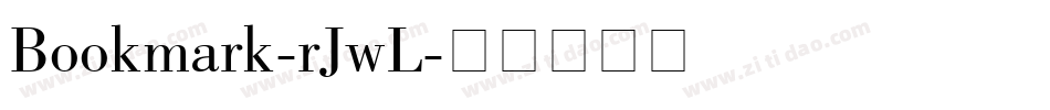 Bookmark-rJwL字体转换