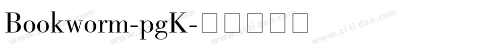 Bookworm-pgK字体转换