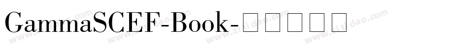 GammaSCEF-Book字体转换