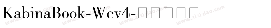 KabinaBook-Wev4字体转换