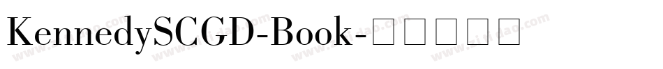 KennedySCGD-Book字体转换