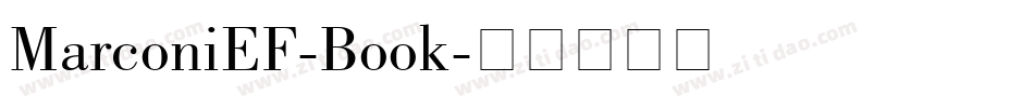 MarconiEF-Book字体转换