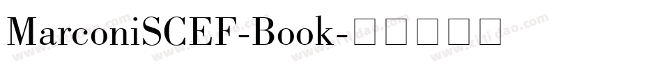 MarconiSCEF-Book字体转换