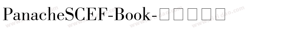 PanacheSCEF-Book字体转换