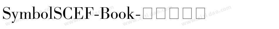 SymbolSCEF-Book字体转换