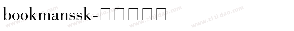 bookmanssk字体转换