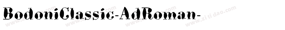 BodoniClassic-AdRoman字体转换