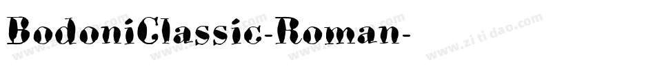 BodoniClassic-Roman字体转换