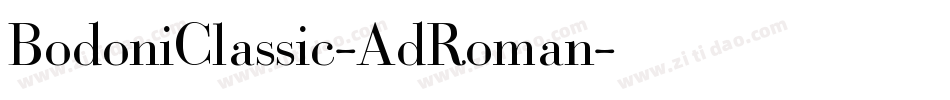 BodoniClassic-AdRoman字体转换