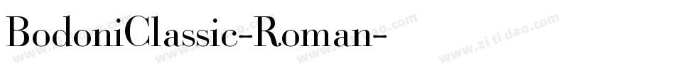 BodoniClassic-Roman字体转换