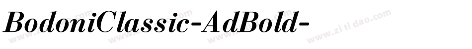 BodoniClassic-AdBold字体转换