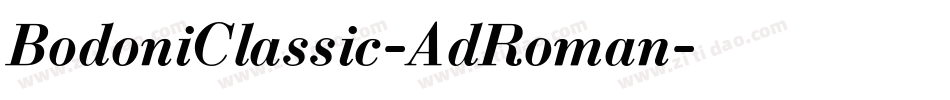 BodoniClassic-AdRoman字体转换