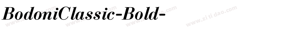 BodoniClassic-Bold字体转换