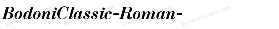 BodoniClassic-Roman字体转换