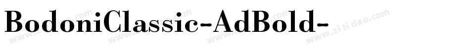 BodoniClassic-AdBold字体转换