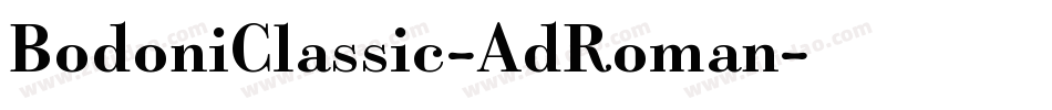 BodoniClassic-AdRoman字体转换