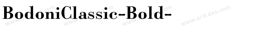 BodoniClassic-Bold字体转换