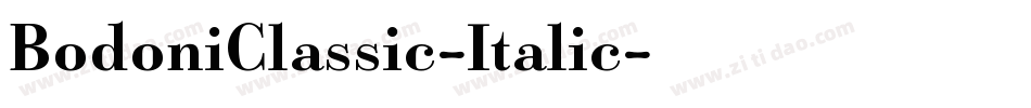 BodoniClassic-Italic字体转换
