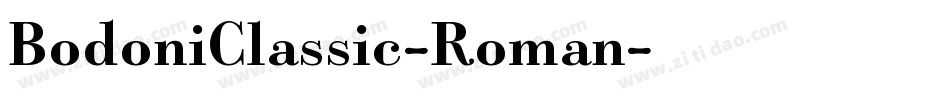 BodoniClassic-Roman字体转换