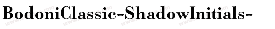 BodoniClassic-ShadowInitials字体转换