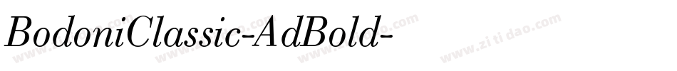 BodoniClassic-AdBold字体转换