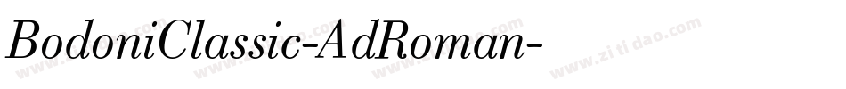 BodoniClassic-AdRoman字体转换