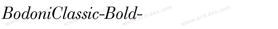 BodoniClassic-Bold字体转换