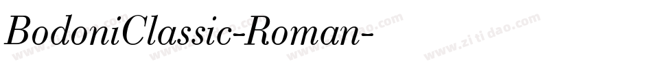 BodoniClassic-Roman字体转换