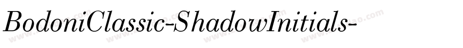 BodoniClassic-ShadowInitials字体转换