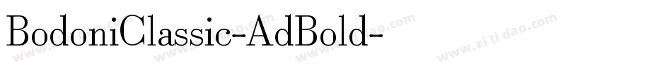 BodoniClassic-AdBold字体转换