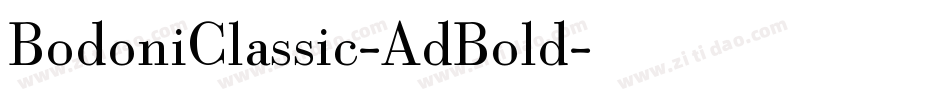 BodoniClassic-AdBold字体转换