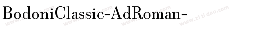 BodoniClassic-AdRoman字体转换