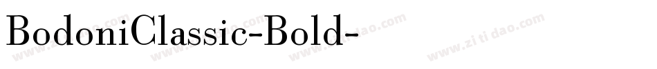 BodoniClassic-Bold字体转换