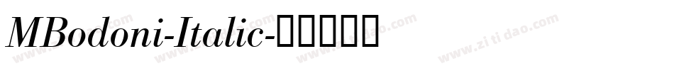 MBodoni-Italic字体转换