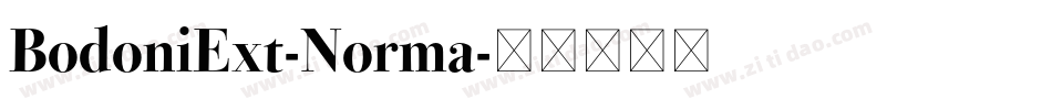 BodoniExt-Norma字体转换