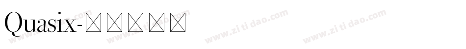 Quasix字体转换
