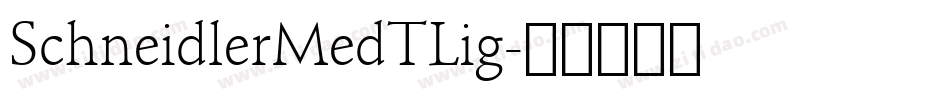 SchneidlerMedTLig字体转换