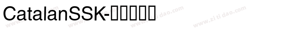 CatalanSSK字体转换