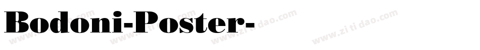 Bodoni-Poster字体转换